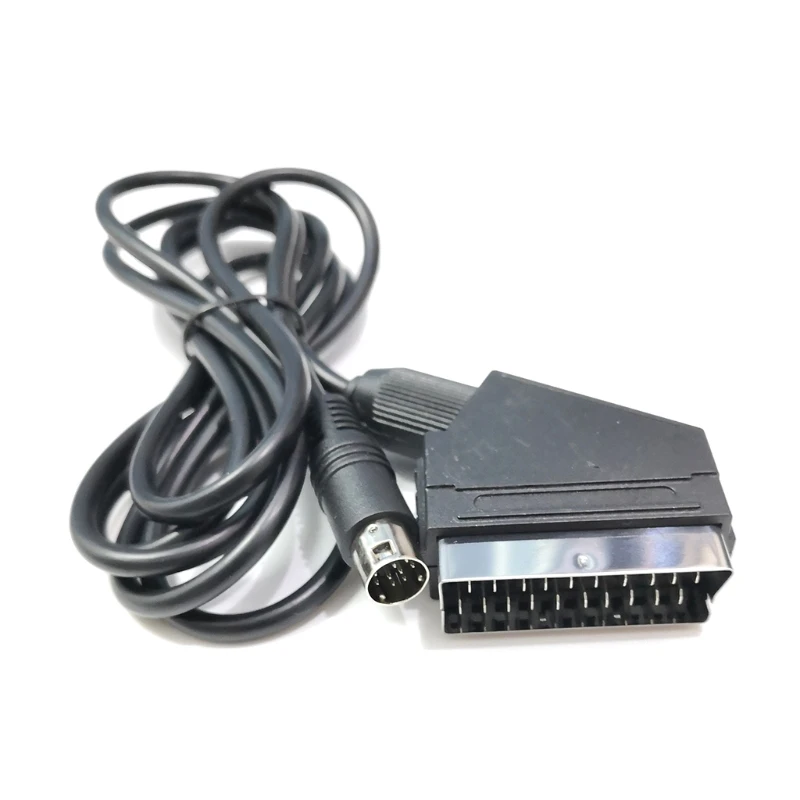 

1.8m RGB/RGBS SCART OFC Adapter Cable for SEGA MD2 Game Console RGB Scart Cable 9 pin V Pin /C Pin