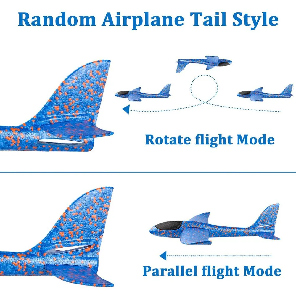 

Foam Hand Throwing Airplanes toy, 42cm Flight Mode Glider Inertia Planes Model,Aircraft Planes for Kids Outdoor Sport