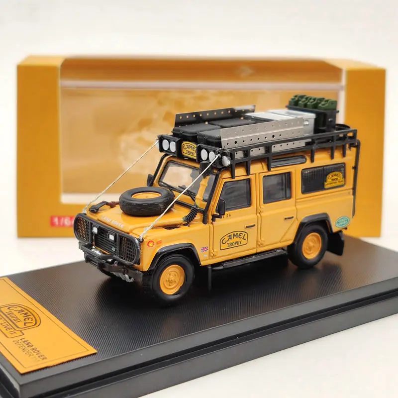 Мастер 1:64 для игрушечных автомобилей Defender 110 литье под давлением с оранжевой