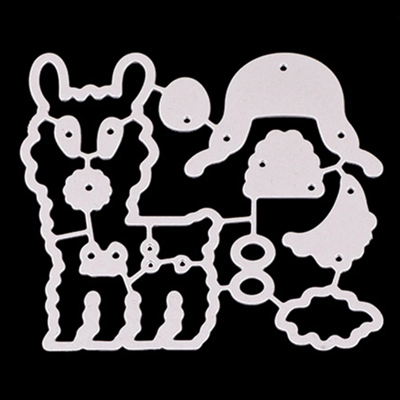 Креативный пазл-альпака металлические Вырубные штампы для сделай сам