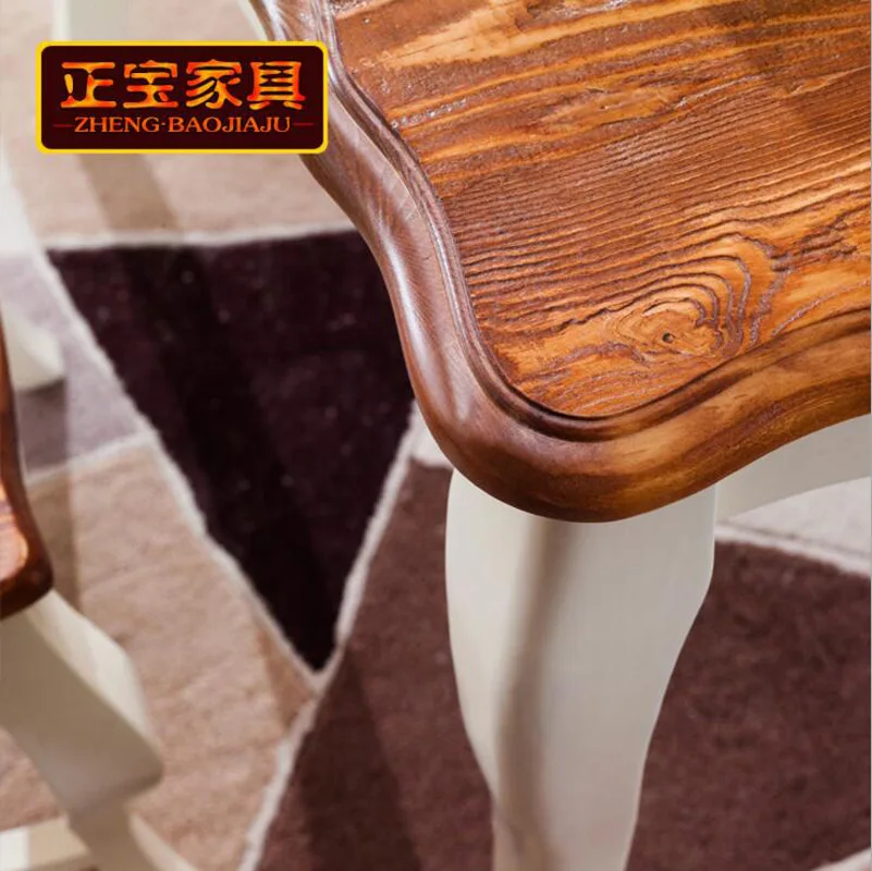 Итальянский обеденный стол в античном стиле роскошный из 100% цельного дерева