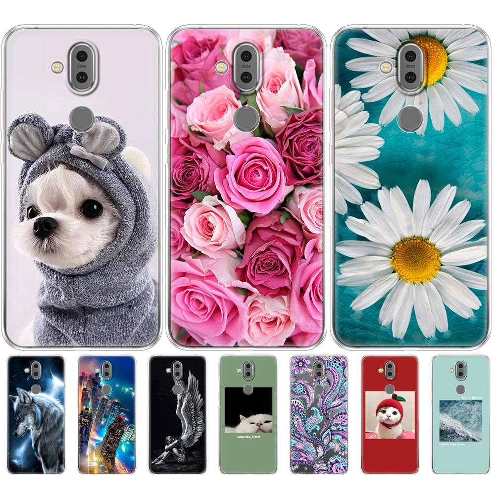 Для Nokia 8 1 чехол для 7 plus 2018 Мягкий ТПУ силиконовый задней панели телефона Capa 1/X7