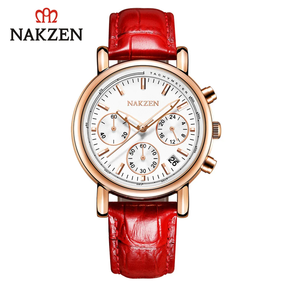 

Popular Waterproof Quartz Watch Sports Watch Women's Real Leather Watch Strap Sl5220l women watch luxury watch women