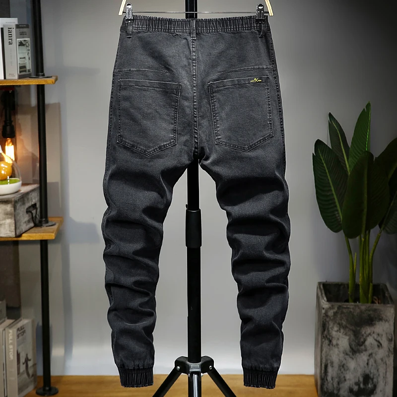 Мужские джинсы большого размера 6XL 2020 с эластичной резинкой на талии больших