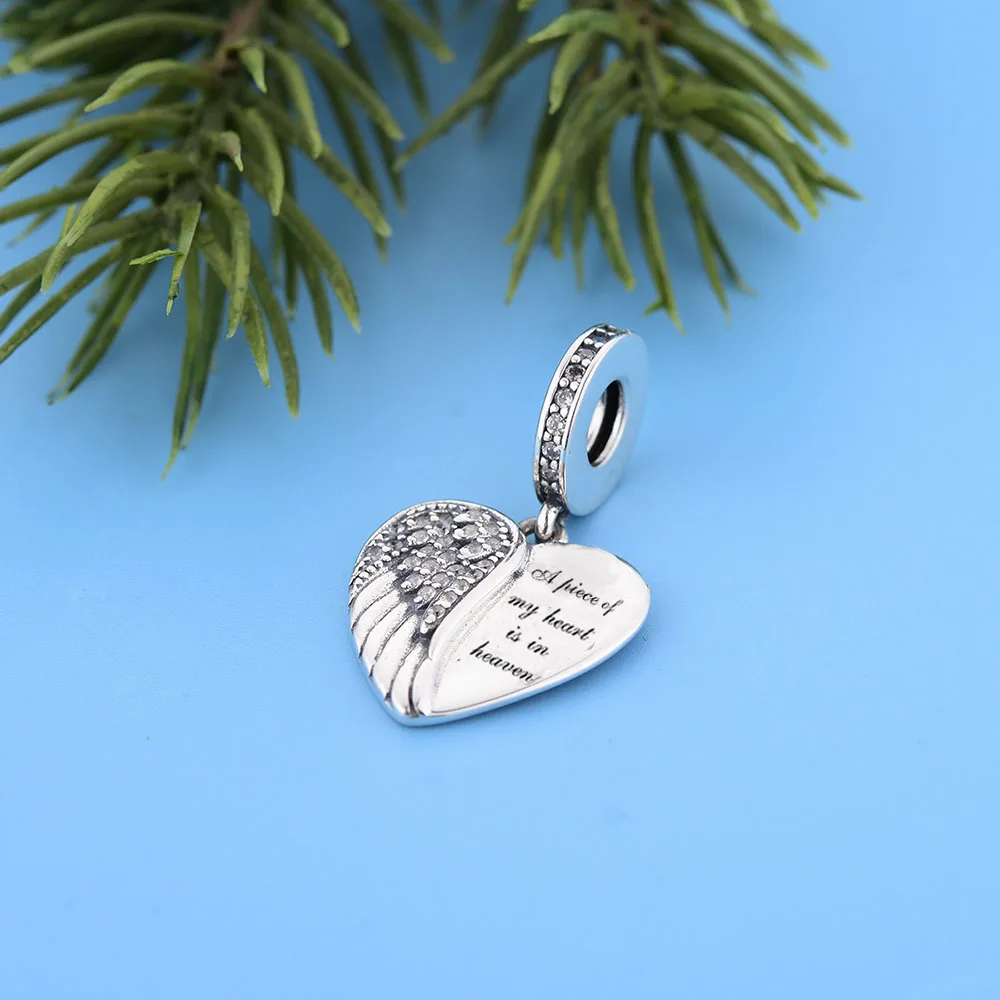 FC ювелирные изделия подходят оригинальные Pandora шармы браслет 925 серебро крылья