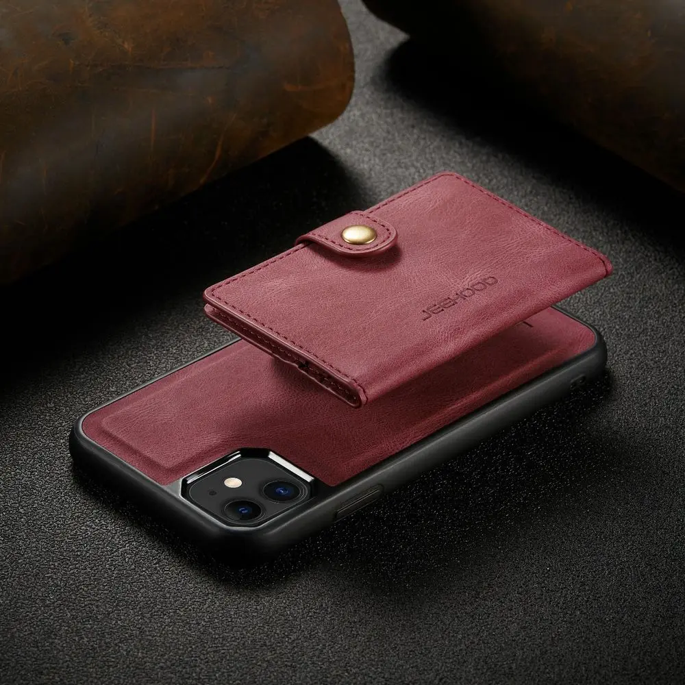 

Famende Phone Case Card Package Magnetic Mobile Phone Case For iPhone 12 12 Pro Max 11 11 12 Pro Max X XS XS MAX Card Holder