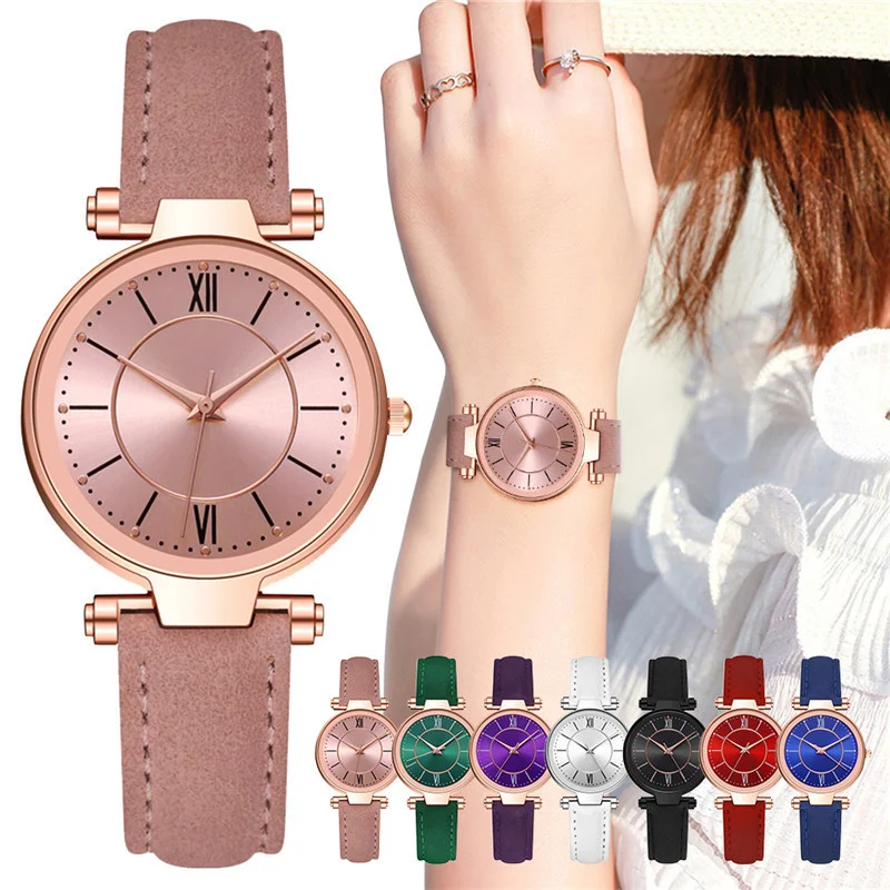 Женские кварцевые наручные часы с цифрами рома | Наручные
