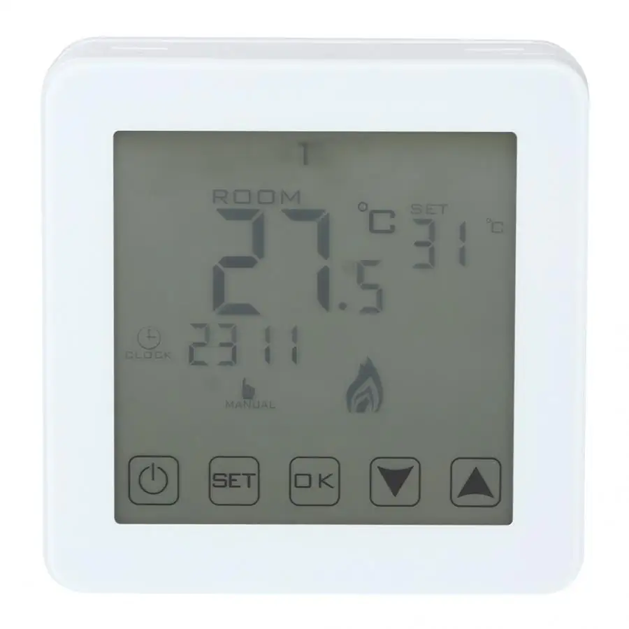 Настенный комнатный регулятор температуры программируемый ЖК экран цифровой