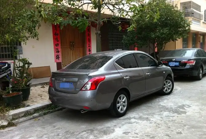Спойлер для Nissan Sunny Versa спойлер из АБС-материала заднего крыла автомобиля задний