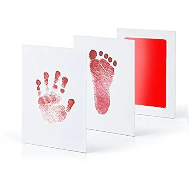 

Baby Footprint Handprint Ink Pads Baby Pet Paw Prints Souvenir Ink For Baby Safe Pads Kits Non-toxic Kids H2I5