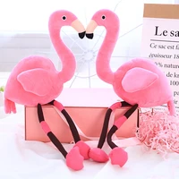 cute rose pink flamingo plush doll toy stuffed soft cartoon animal doll toy home decor high quality kids girls birthday gift