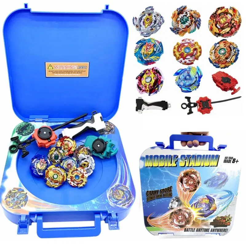 Beyblade burst мобильный beystadium набор коробка для сбора Арена стадион с ручкой пусковой