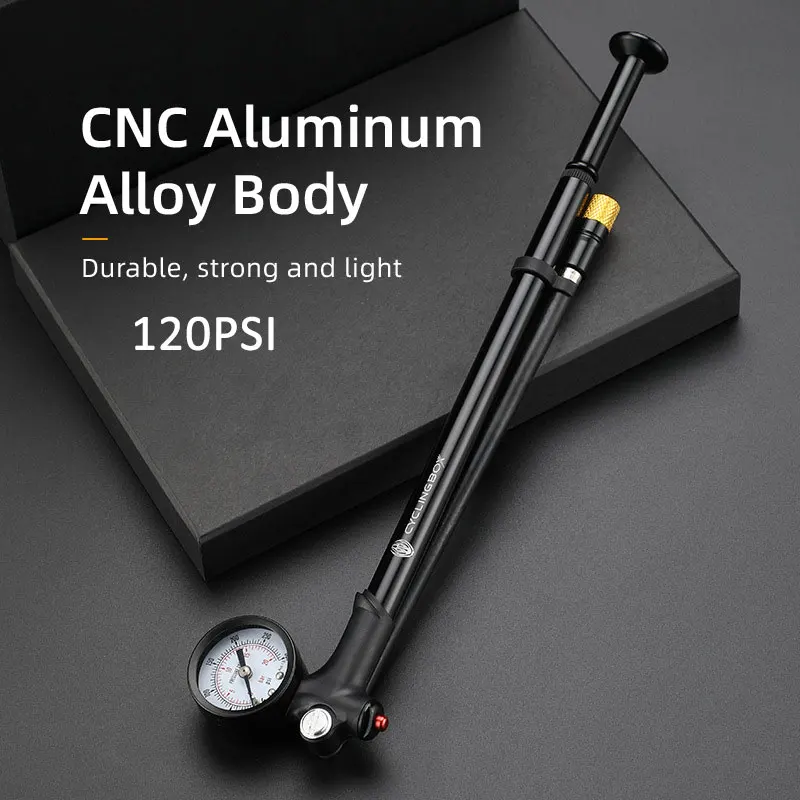 Портативный велосипедный воздушный насос высокого давления 300psi с манометром для