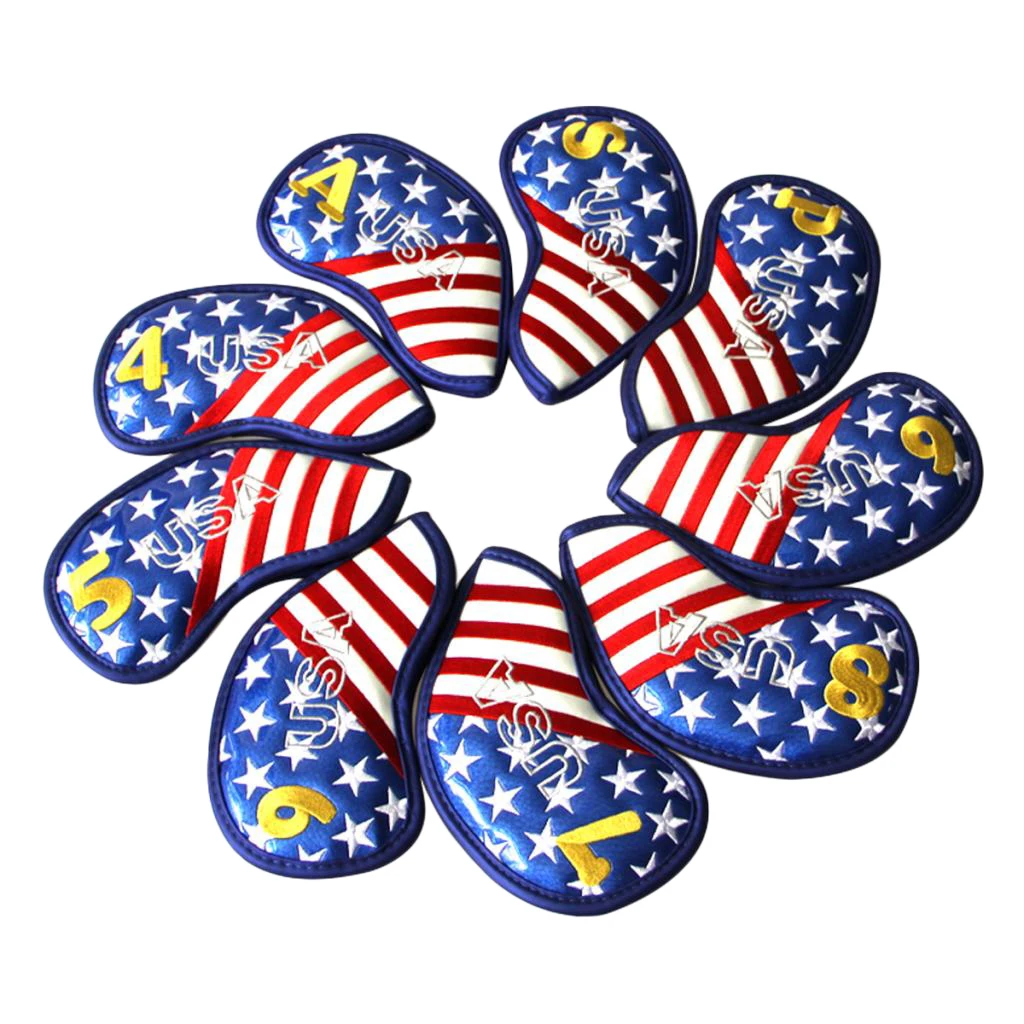 9 шт. набор покрытий для клюшек защитный чехол подходит большинства