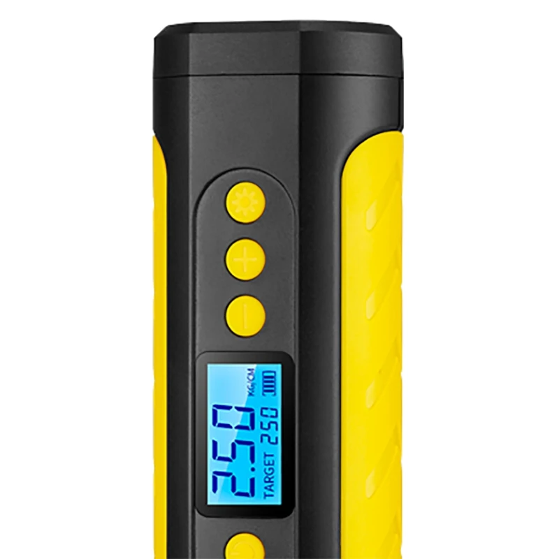 

Portable Car Tire Compressor Pump, 150PSI Handheld Electric Tire Pump , LED Light and LCD Screen Pressure Gauge