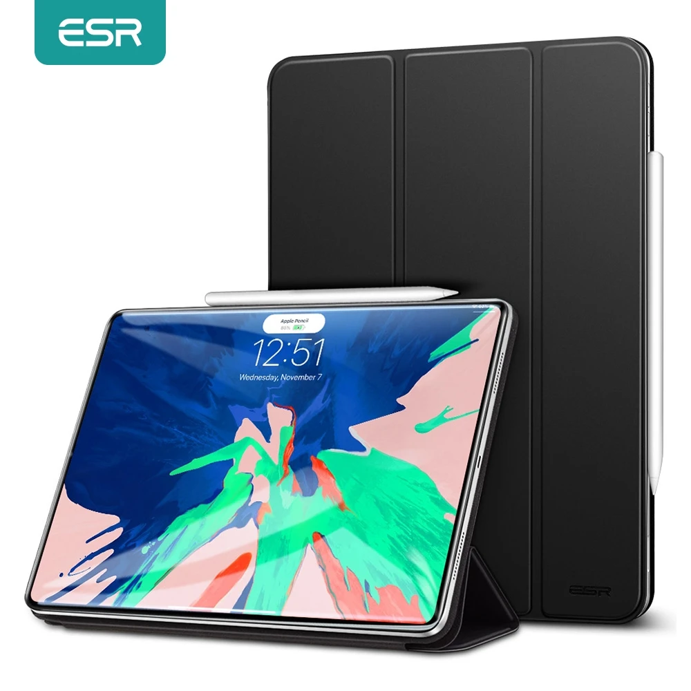 Магнитный чехол ESR для iPad Pro прорезиненный подставка в три сложения 12 9 дюйма