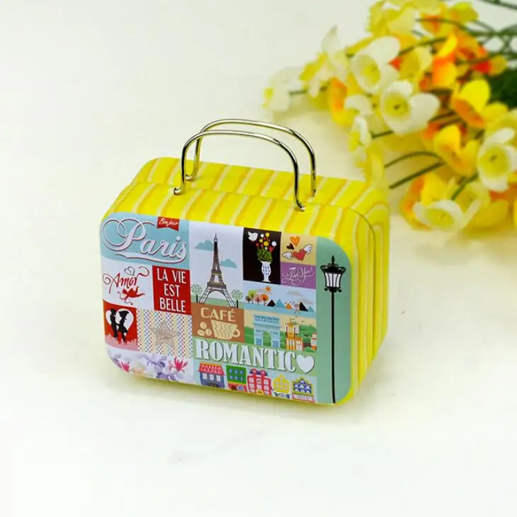 

240 штук, Континентальная Мини жестяная коробка в стиле ретро, ручные перезаряжаемые маленькие жестяные коробки, маленькие жестяные контейн...