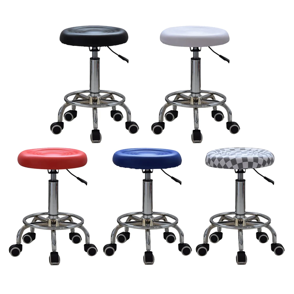 

Swivel Salon Stool Adjustable Beauty Tattoo Spa Chair Seat 5 Colors