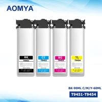 aomya t9451 t9452 t9453 t9454 ink cartridge with pigment ink and chip for epson workforce pro wf c5790 wf c5710 wf c5290 wfc5210