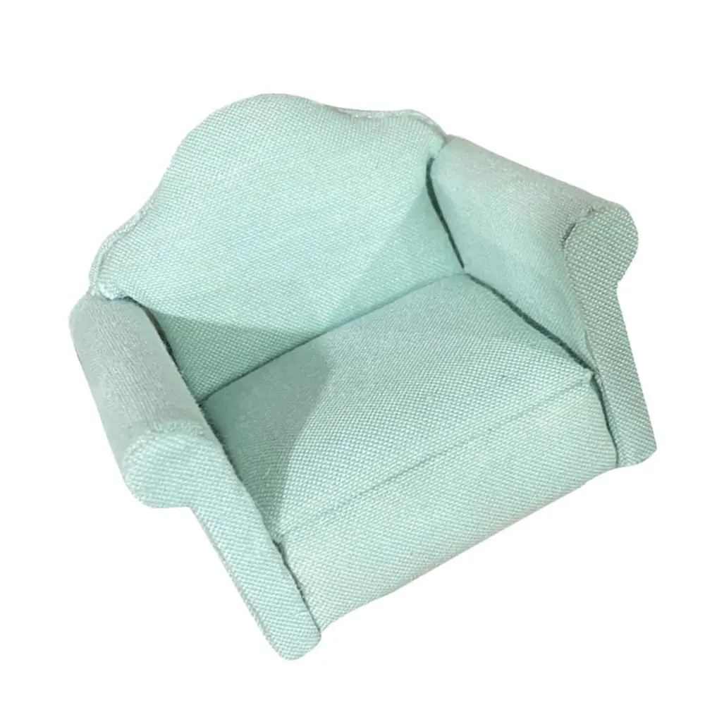 

1Pc Dollhouse Scene Layout Sofa Model Living Room Mini Sofa Pretend Play