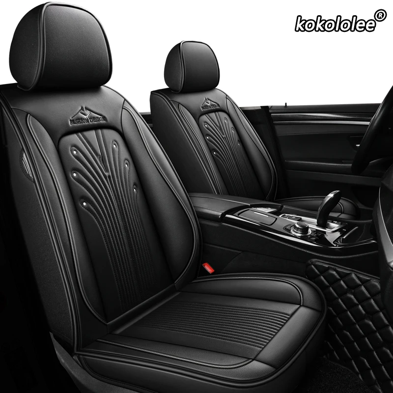 Кожаные чехлы на сиденья kokolee для сидений alhambra altea ibiza 6l 6j leon mk2 mk3 toledo ateca arona|Чехлы