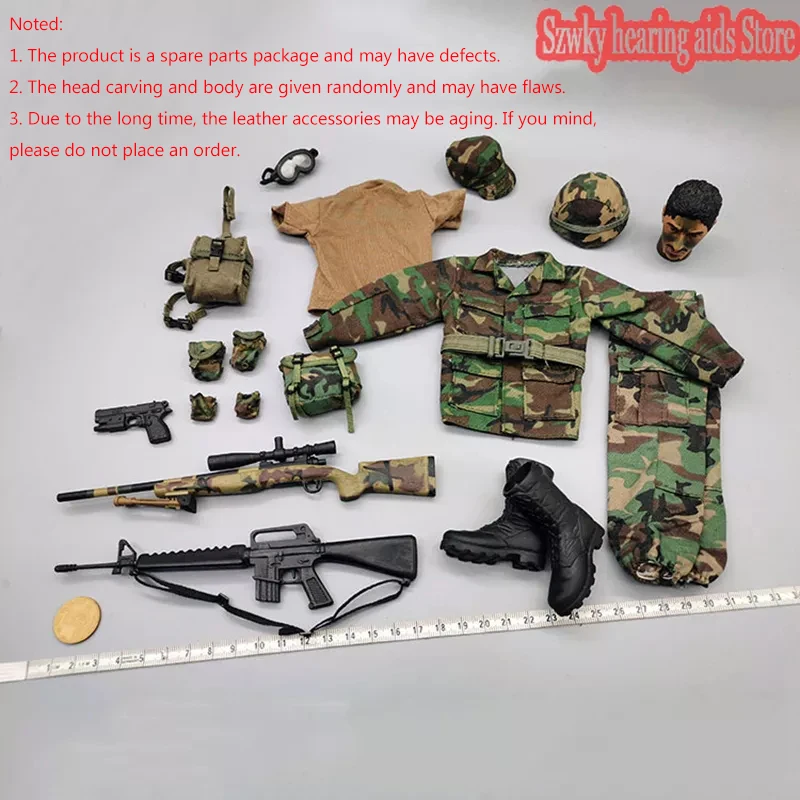 

Масштаб 1/6, военно-морской котик США, снайперская джунгли, боевой костюм, костюм с головой, скульптура, подходит для 12-дюймовой экшн-фигурки с...