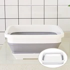 Силиконовое ведро Складное Умывальник для кемпинга складное ведро рыбалка кемпинг автомобиль ведро для воды на открытом воздухе бытовой умывальник