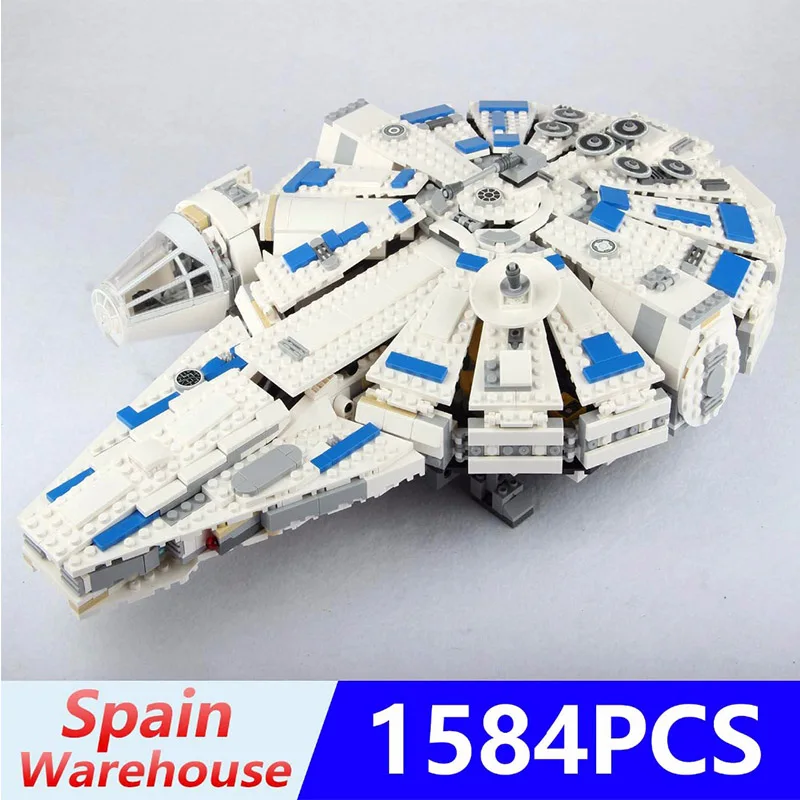 King Bricks Millennium Star Wars корабль Сокол Lepinblocks строительные блоки 05142 75212 игрушки Звездный Корабль с фигуркой детский подарок