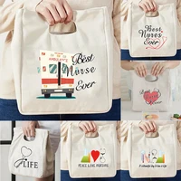 fashion female handbag lunch insulation food bags insulatied thermal food picnic lunch bags for women kids men cooler tote bags