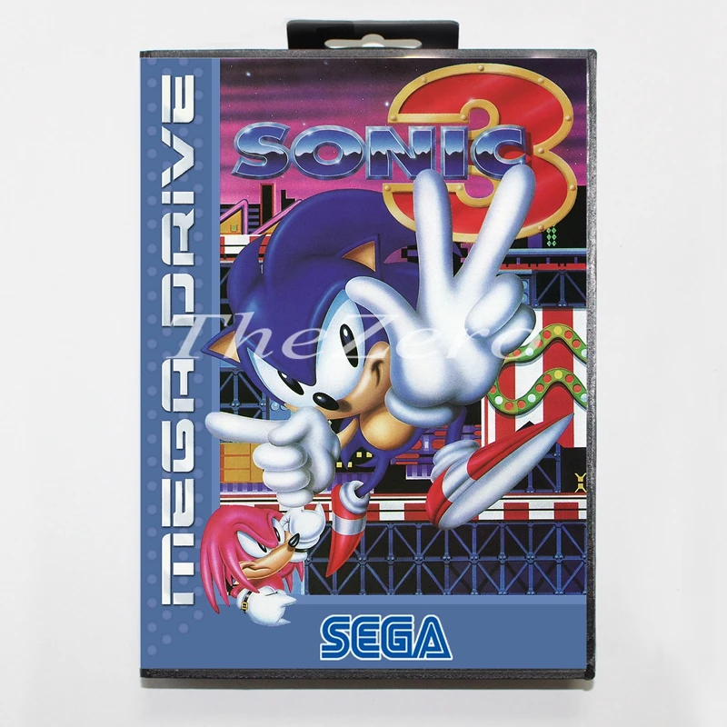Sonic зубная щётка 3 с коробкой для 16 бит MD видео карточная игра Sega игры Mega Drive/Genesis |