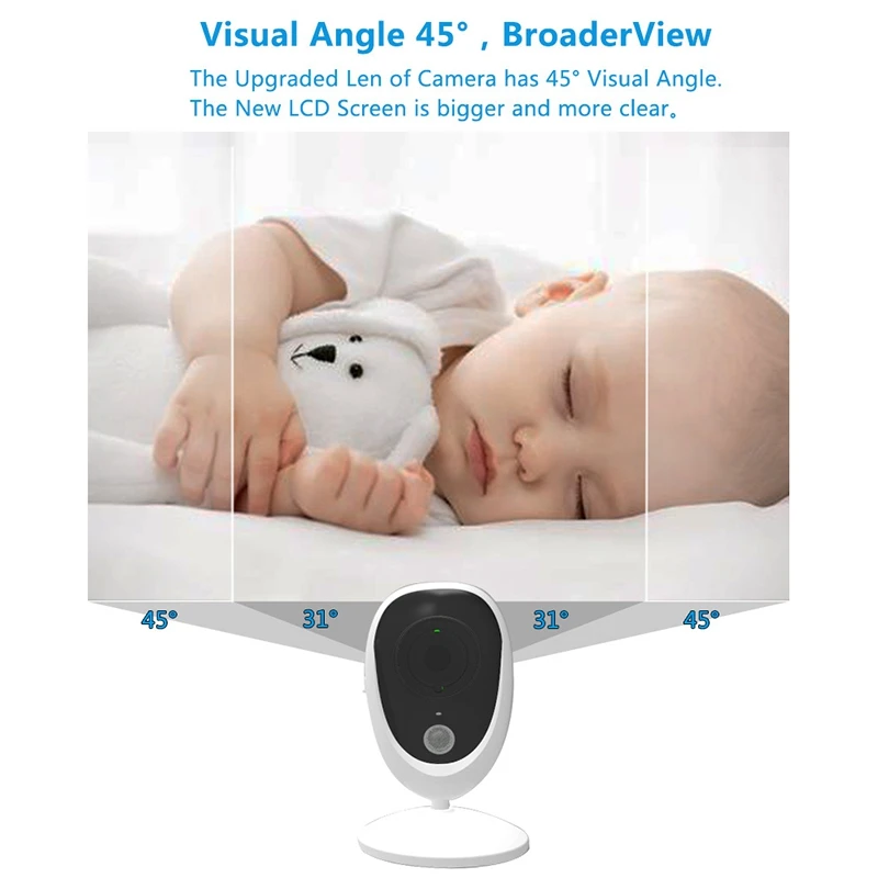 

WiFi Baby Monitor with Camera Video Baby Sleeping NannyAudio Night Vision Home Security Babyphone Camera EU Plug