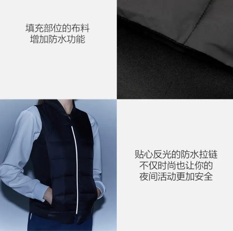 Xiaomi Mijia graphene хлопковый температурный жилет для хранения жилет для мужчин и женщин теплый зимний жилет умный жилет для хранения
