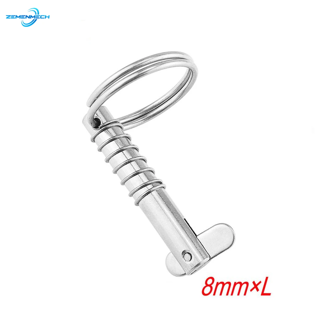 

316 Stainless Steel Quick Release Pin for Boat Bimini Top Deck Hinge 8mm Boat Accessories Marine Hardware Shipbuilding Yacht