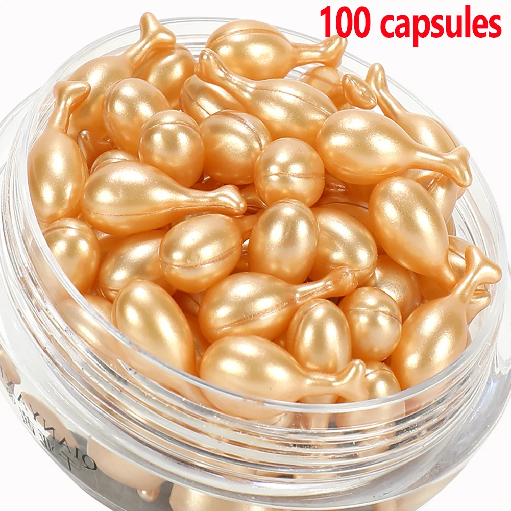 

100Pcs Korean Hyaluronic Acid Capsules Acne Treatment Anti-Aging Anti-Wrinkle Whitening Moisturizing Facial Serum Skin Care