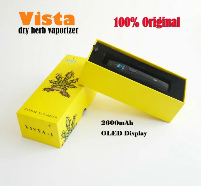 Оригинальный Vista1 2600 мАч Быстрый слуховой сухой травы испаритель Vista I Vaper