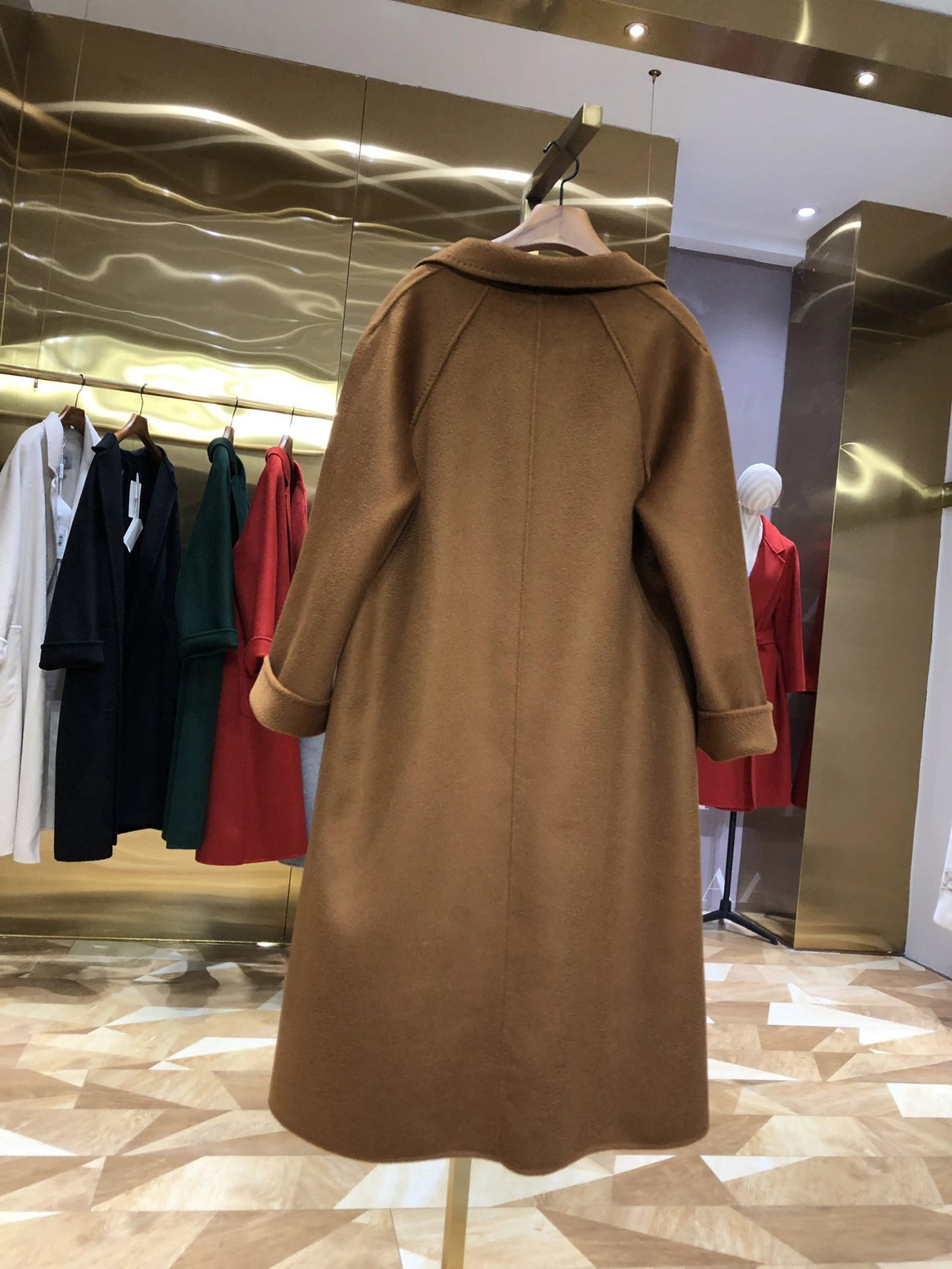 Классическая Женская осенне-зимняя удлиненная куртка 107155 винтажное Женское