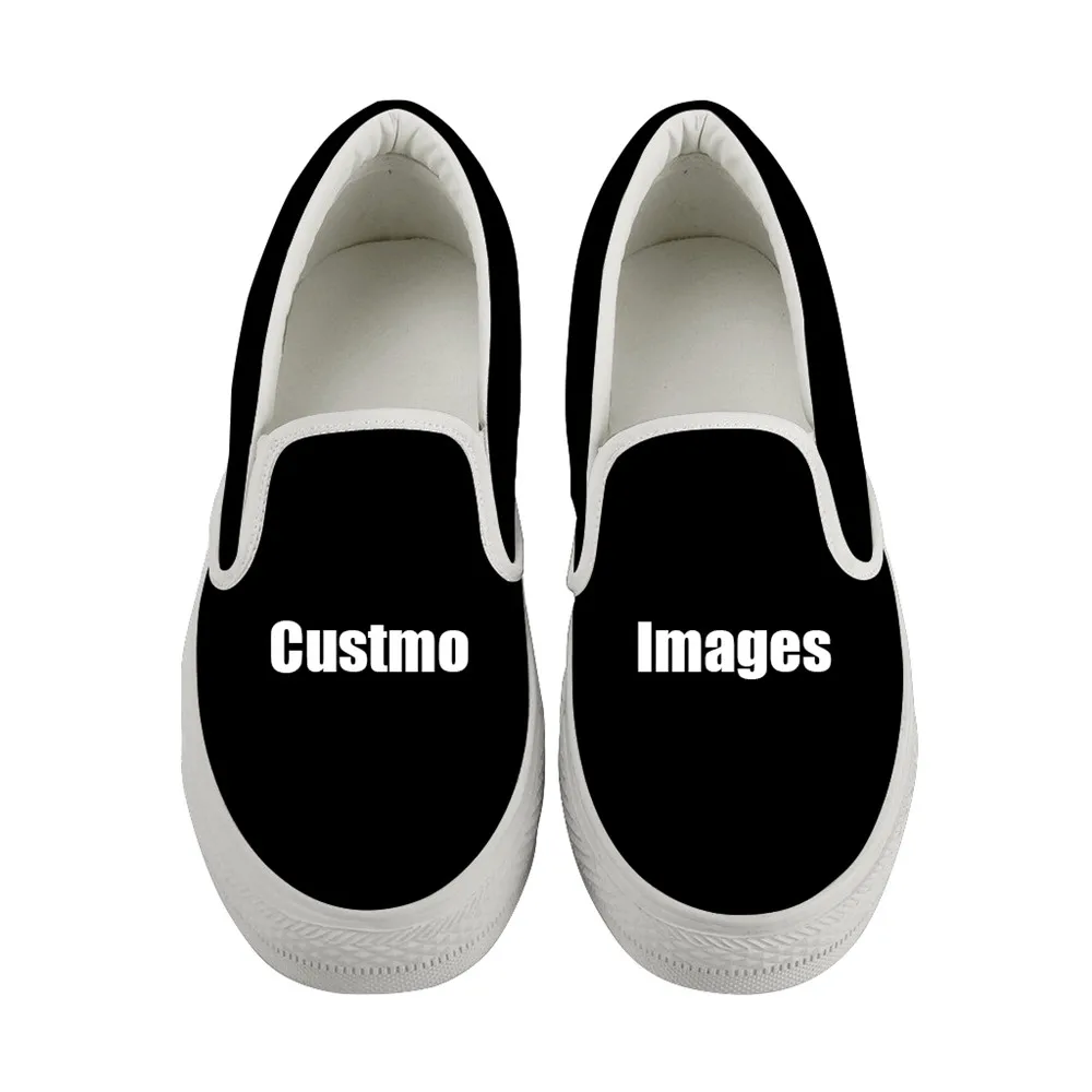 

ELVISWORDS Custom Own Image/Logo/Name Pattern Women Flat Shoes Casual Summer/Spring Slip on Lazy Lofers for Girls Zapatos Mujer