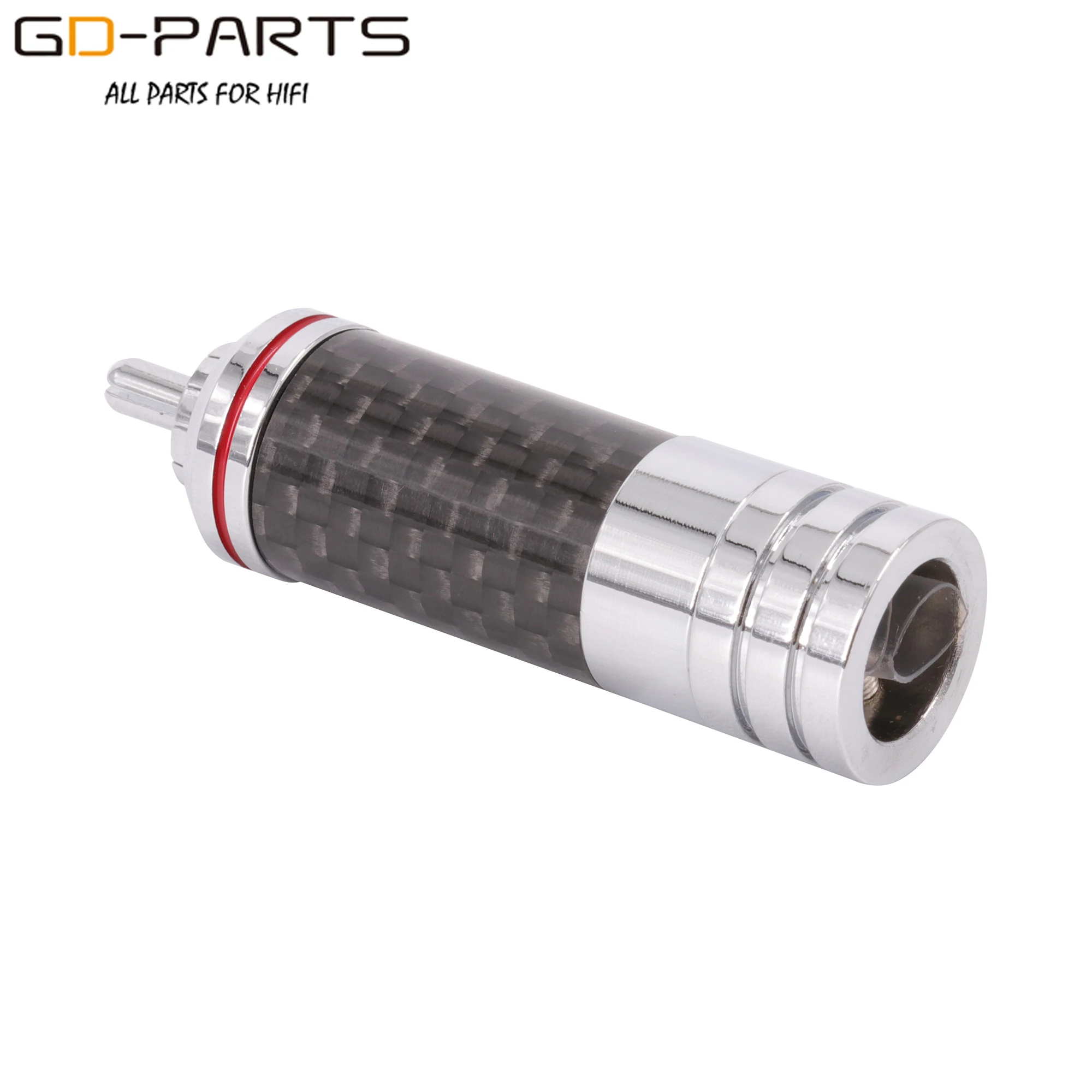Позолоченный родием медный штекер RCA коаксиальный переходник коннектор из