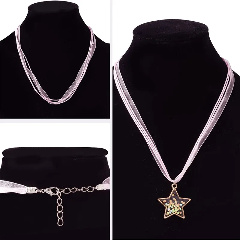 10 Ювелирные изделия на нитях для изготовления ожерелья лента из органзы и