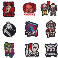 e2135 cartoon horror punk badges clothe embroidery patch applique ironing clothing sewing supplies decorative patches
