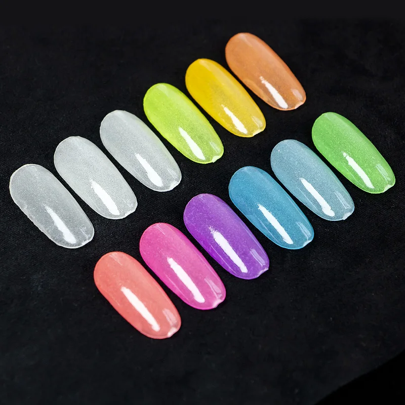 

10ML/1 Nail Dipping Powder Neon Glow in the Dark Glitter Acrylic Pigment Superfine Dip System Luminous Nail Dipping Powder HE459