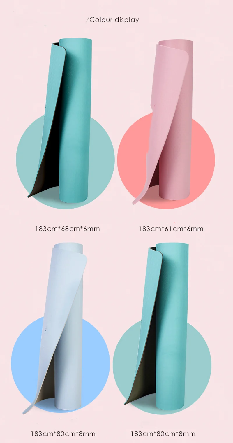 

Yoga Mat,Exercise Fitness Mat Non-Slip Workout Mat for Yoga, Pilates Exercises Anti Tear Sweat Proof Classic fit outdoor