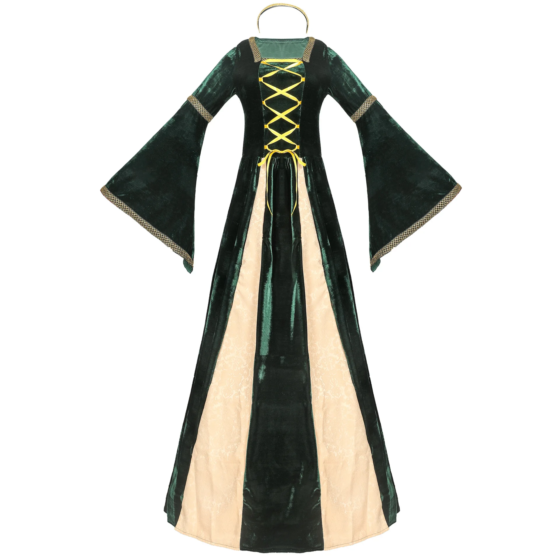 

Halloween Greek Palace Princess Queen Costume Retro European-style Royal Drama Stage Costume