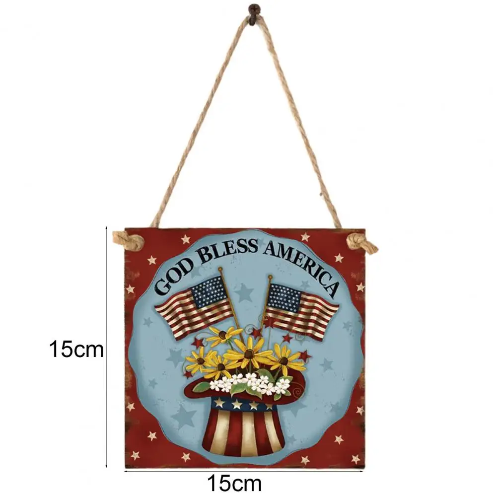 

Hanging Sign Anti-corrosion Decorative Nice-looking Home Front Door Plaque Square Hanging Sign for Indoor