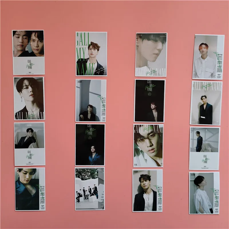 16 шт. Kpop новый альбом с надписью Мой имя фотокарточка официальная бумага