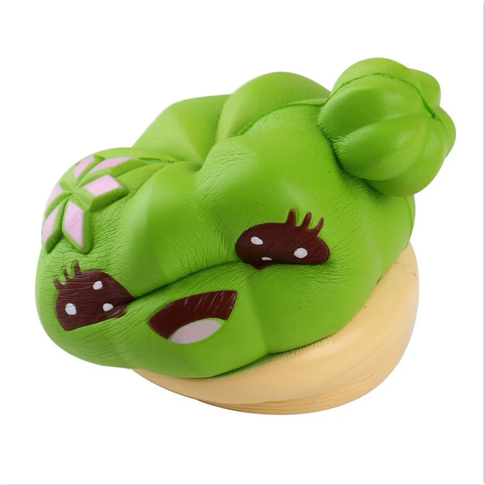 

Cute Cartoon Cactus Cream Scented Squishy Slow Rising Squeeze Strap Kids Christmas Toy Stress Relief Touch Toys