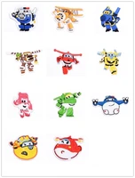 11 kinds cartoon anime car and airplane embroidered cloth stickers ironing clothing iron patch sewing decorative badges