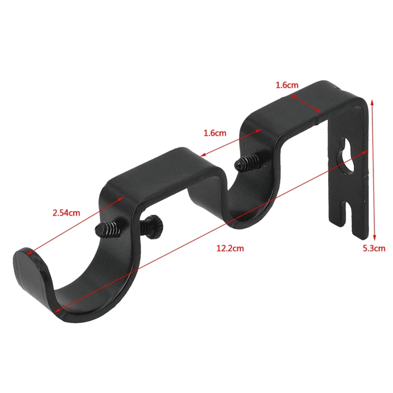 AYHF-3Pcs/комплект Шторы кронштейны штанги двойной сверхпрочный штангодержатели
