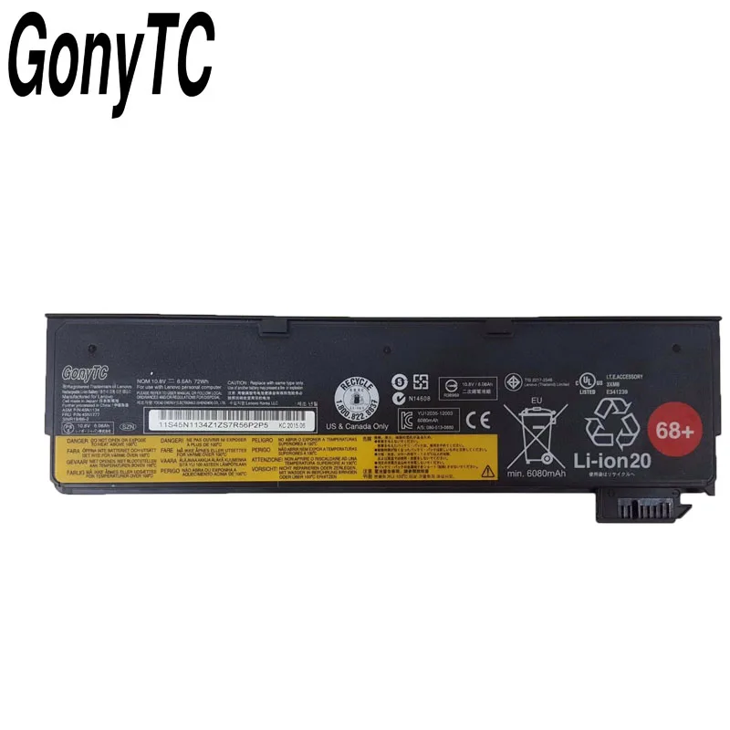 GONYTC 45N1134 10,8 V 72wh X240 Батарея для lenovo ThinkPad T440S T440 X240 S440 S540 45N1125 45n1135 68