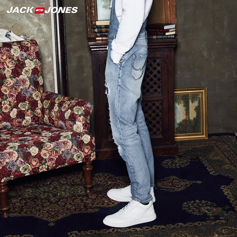 JackJones зимняя мужская мода тренд стрейч джинсы комбинезоны джинсовые штаны одежда